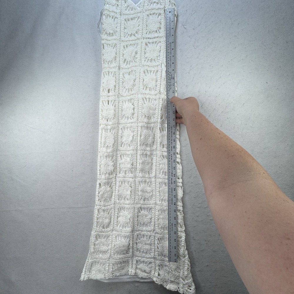 NEW Patchwork Crochet Knit Here Comes The Sun Midi Dress Womens‎ XS / Small Boho - Picture 5 of 11